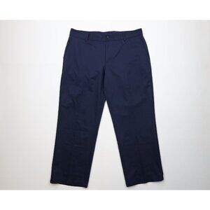 Vintage Y2K Adidas Golf Mens 38x30 Faded Spell Out Wide Leg Chino Pants Blue